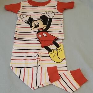 Disney Mickey 2 piece pajama set 24 months